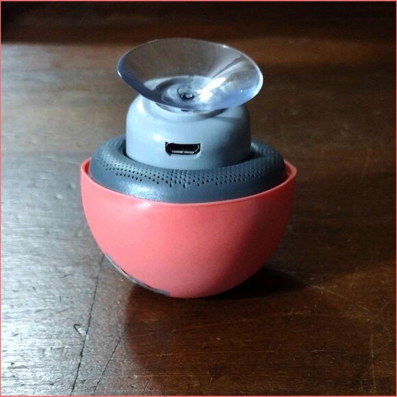 New - Wireless Mini Bluetooth Mushroom Speaker/Mic with Suction Cup -Orange - Picture 4 of 6